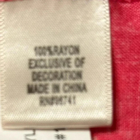 Belle du Jour Girls' Red Floral Print Blouse Teens Top - Picture 4 of 4